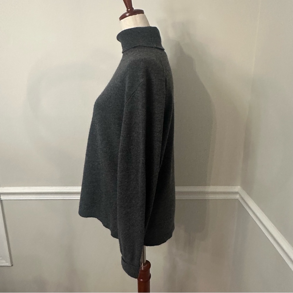 J. Crew Charcoal Gray Turtleneck Sweater - Picture 4 of 7